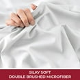 thumbnail image 5 of Mellanni Fitted Sheet with up to 16" Deep Pocket, Soft Microfiber, 1 Piece Queen, White, 5 of 7