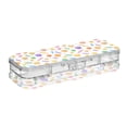 thumbnail image 2 of Plastic Pencil Box Large Capacity Pencil Boxes Clear Boxes with Snap-Tight Lid Stylish Office Supplies Storage Organizer Box Cartoon Candy Pattern, 2 of 7