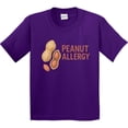 thumbnail image 3 of Inktastic Peanut Allergy Alert Youth T-Shirt, 3 of 5
