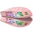 thumbnail image 1 of 2.4GHz 1600DPI 3 Position Adjustable 6 Button Cutout Bluetooth Wireless Mouse for Mac MacBook Pro iPad MacBook Air Laptop Chromebook Windows HP DELL PC (Pink ), 1 of 3