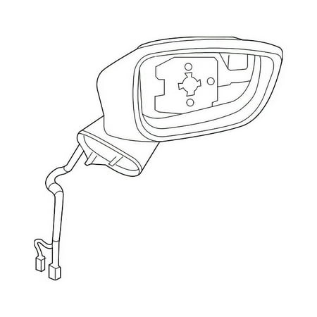 Genuine OE Mazda Door Mirror - BACV-69-121B