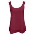 thumbnail image 5 of DHFJKG Summer Camisole Tops For Women Solid Color Lace Trim Sleeveless Tank Clothes Casual Everyday Wear Solid Color Versatile Tops, 5 of 6
