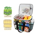thumbnail image 2 of FORMRS Insulated Cooler Bag 24 Cans Capacity Soft Leakproof Lunch Box with Side Pockets, Abstract Plants, 2 of 7
