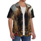 thumbnail image 2 of Fotbe Grassland Sunflower Cow Camisa Estampada de Manga Corta para Hombre, Casual de Verano, Estilo Playero, Sin Arrugas-X-Large, 2 of 5
