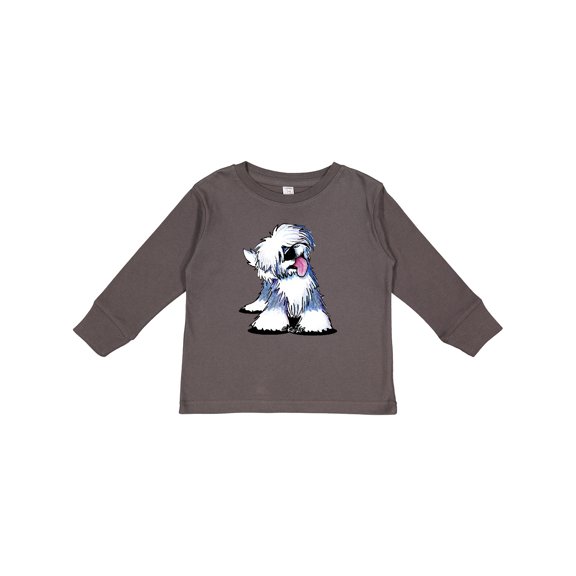 Inktastic Old English Sheepdog Boys or Girls Long Sleeve Toddler T-Shirt