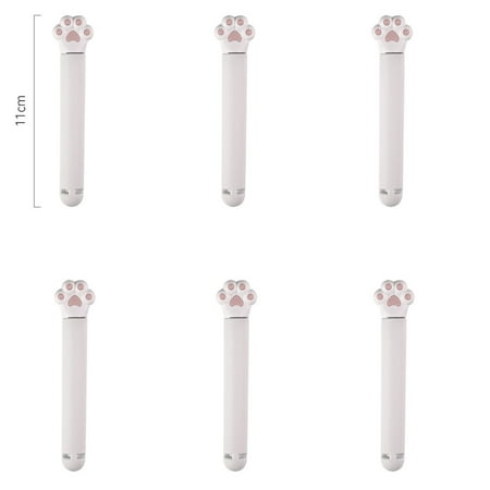 

Chip Bag Clips 6 Pcs Plastic Sealing Clips Cat Paws Bag Clips for Food Fresh-Keeping Clamp Sealer Food Sealing Clip for Snack (White)