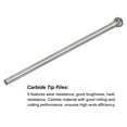 thumbnail image 4 of Uxcell 10mm x 150mm 6mm Shank Double Cut Ball Carbide Cutting Burrs Rotary Files, 4 of 7