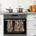 thumbnail image 4 of Yayeee 100% Cotton Hand Towels for Bathroom 16" x 28" Soft Absorbent Kitchen Towel, Leopard Pattern, 4 of 7