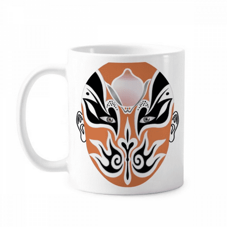 

Peking Opera Head Colorful Jinshuiqiao Mug Pottery Cerac Coffee Porcelain Cup Tableware