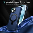 thumbnail image 6 of Decase for iPhone 15 with  Built-in Ring Holder Stand Case,Military Grade Shockproof Protective,Slim Rugged Anti-Scratch Non-Slip Hard Phone Cover Case for iPhone 15,Royalblue, 6 of 9