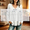 thumbnail image 3 of NominalSnug Tassel Tops for Women Fall Winter Long Sleeve Shirts V Neck Babydoll Loose Fit Blouses, 3 of 6