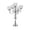 silver, variant on Elegant 5 Head Holder Aged Iron Decor For Dining Table Wedding Party Centerpiece Beautiful Home Decoration