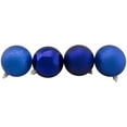 thumbnail image 3 of Northlight 32ct Shatterproof 4-Finish Christmas Ball Ornament Set 3.25" - Royal Blue, 3 of 4