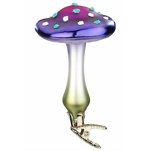 Inge-Glas Mushroom Laccaria 10023S023 German Glass Christmas Ornament