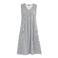 thumbnail image 4 of XuJwPNcy Womens Summer Dresses Sleeveless Striped Knee Length Dress with Pockets V Neck Comfortable Soft Dresses for Women, 4 of 7