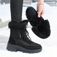 thumbnail image 3 of YOURDIARY Women Winter Snow Boots Ladies Warm Fur Lined Ankle Booties Outdoor Water Resistant Furry Shoes, 3 of 8
