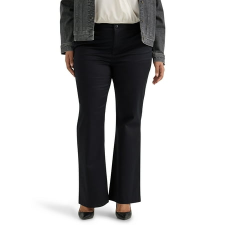 Lee&reg; Women's Plus Mid Rise Wrinkle Free Bootcut Pant