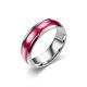 thumbnail image 1 of Anillo de acero de titanio para mujer, estilo europeo y americano, con forma de gota de esmalte, joyería para parejas, 1 of 6