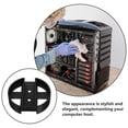 thumbnail image 3 of WRITWAA 20Pcs Black Rolling Computer Tower Stand for Under Desk Storage and Easy Mobility, 3 of 6
