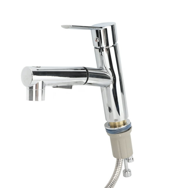 Bathroom Sink Faucet, G1/2 Hot Cold Mixing Pull Out Sink Faucet for Home Use