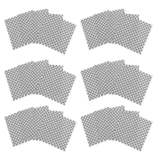 Food Freshness Preservation Sandwich Paper 50 Sheets Multi Color Checkered Wrap For Restaurants