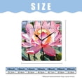 thumbnail image 2 of 10 Inch Wall Clock Battery Operated Silent Clock Decorative for Office, Kitchen, Outdoor, Living Room，Oil Painting Red Flowers Elegant Design, 2 of 4