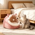 thumbnail image 6 of HJuyYuah Semi-Enclosed Hardwearing Pet Bed, Low Maintenance Cozy Sleeping House for Cats Small Dogs, 6 of 7