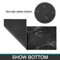 thumbnail image 2 of Classic Elegance: Black White Marble Anti Fatigue Kitchen Mat Set 2 Piece, Non Skid,Absorbent Kitchen Floor Rug, 2 of 7