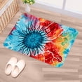 thumbnail image 5 of Tie Dye Polyester Door Rugs - Non-Slip Floor Rugs - Machine Washable Area Rugs, 5 of 6
