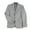 Grey - lightgrey, variant on Mens Heathered Two Button Blazer Jacket, Grey, 38 Regular