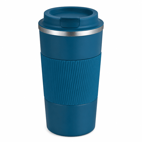 RAIRSKY Travel Coffee Mug Spill Proof Leakproof 16 oz Insulated Coffee Mug with Screw Lid,Stainless Steel Vacuum Tumbler Reusable Thermal Coffee Cup to go for Hot and Cold Drinks- 510ml