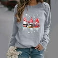 thumbnail image 2 of Longs Chandails de Noël pour Femmes Mode Féminine Chandail Ample de Noël à Col Rond Chandails à Manches Longues pour Femmes Chandails à Col Montant pour Femmes, 2 of 7