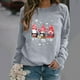 thumbnail image 2 of Sudadera de Cuello Redondo de Navidad Para Mujer Blusa de Tops Con Estampado Suelto de Moda Odeerbi  ODB195918, 2 of 7