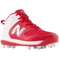 thumbnail image 6 of New Balance Youth 3000V6 Molded Baseball Cleats Red/White Medium 5, 6 of 6