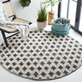 thumbnail image 2 of SAFAVIEH Natura Duncan Diamond Area Rug, Beige/Black, 6' x 6' Round, 2 of 8