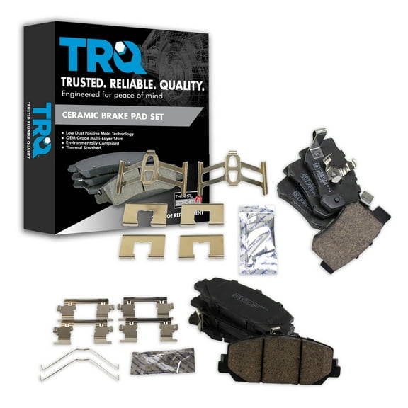 TRQ Ceramic Brake Pads Fits 2013-2018 Acura RDX BFA20225