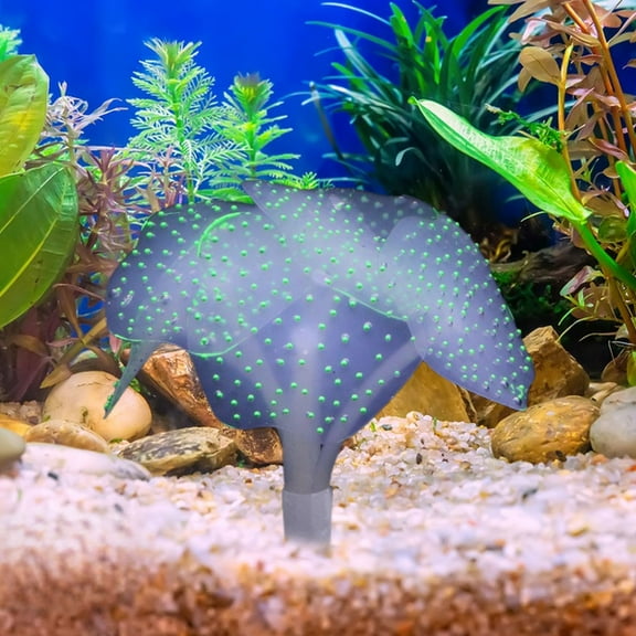 CxhicLuv Fluorescent Jellyfish Aquarium Decoration, Colorful Simulation Water Grass for Fish Tanks, Glow-in-the-Dark Silica Gel Jellyfish for Christmas Tree & Outdoor Aquarium Decoration