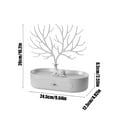 thumbnail image 3 of Anhility Jewelry Display Holder Stand Earrings Pendants Necklace Jewelry Storage Rack Antler Tree Jewelry Box Holder with Drawer, 9.64"x4.92"x10.2", Gray, 3 of 5