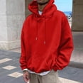 thumbnail image 4 of BOOMNY Mens Hoodies Long Sleeve Hoodie for Men Letter Graphic Y2K Soft Warm Pullover Hooded Sweatshirt Cozy Fall Winter Hoodies With Pocket, 4 of 6