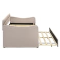 thumbnail image 3 of Furniture of America Knolt Fabric Twin Daybed With Trundle in Ivory, 3 of 10