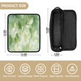 thumbnail image 2 of Hair Tools Storage with Heat Resistant Mat- Green Flower Pattern Printed Curling Iron Travel Bag/Flat Iron Case for Women, 2 of 8