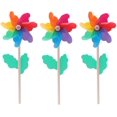 thumbnail image 4 of Molinete de plástico para molino de viento, 10 Uds., enchufe de jardín, mango de madera, jardín, césped, fiesta, jardín de infantes, decoración al aire libre, accesorios de fotografía Adepaton HFP-0508, 4 of 8