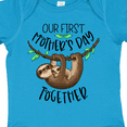 thumbnail image 4 of Inktastic Our 1st Mother's Day Together Cute Mom and Baby Sloth Boys or Girls Baby Bodysuit, 4 of 5