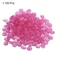 thumbnail image 3 of Uxcell 100Pack Glow Rocks 13-17mm Glow Pebbles Decoration in the Dark Luminous Stones Decor DIY Decorative Clear Pink, 3 of 8