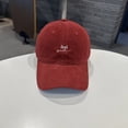 thumbnail image 2 of Sun Visor Hats for Women CQXIDFH Classic Adjustable Golf Dad Hat, Embroidered Feel Baseball Cap, Athletic Fitted Sun Visor Hat, Casual Outdoor Sports Headwear for Men and Women (Wine Red, One Size), 2 of 2