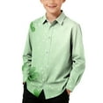thumbnail image 2 of Riecok Long Sleeve Shirts for Boys St Patrick's Day Lapel Collared Graphic Print Button up Blouse Holiday Dressy Tops, 2 of 8