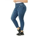 thumbnail image 5 of Agnes Orinda Women's Plus Size Mid Rise Stretchy Skinny Jeans Legging, 5 of 6