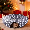 thumbnail image 1 of Jupe pour Autres Animaux, Tunnel pour Chat et Lit, Maisonnette Douillette Pliable, Terrain de Jeu Rond pour Chats, 1 of 4