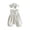 White, variant on LYMAYTER Infant Baby Girl Lightweight Romper Hat Set Sleeveless Plaid Floral Print Summer Wear One-Piece 3-24M