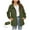 Army Green, variant on Women Waterproof Raincoat Lightweight Breathable Hooded Jacket Outdoor Windbreaker Active Rain Coat with Pocket